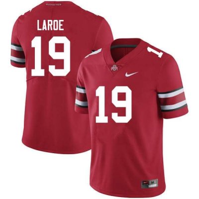 NCAA Ohio State Buckeyes Men's #19 Jagger LaRoe Scarlet Nike Football College Jersey OQU8645OF